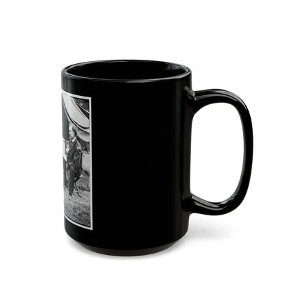 The Peninsula, Va. Lt. George A. Custer With Dog (U.S. Civil War) Black Coffee Mug - Go Mug Yourself