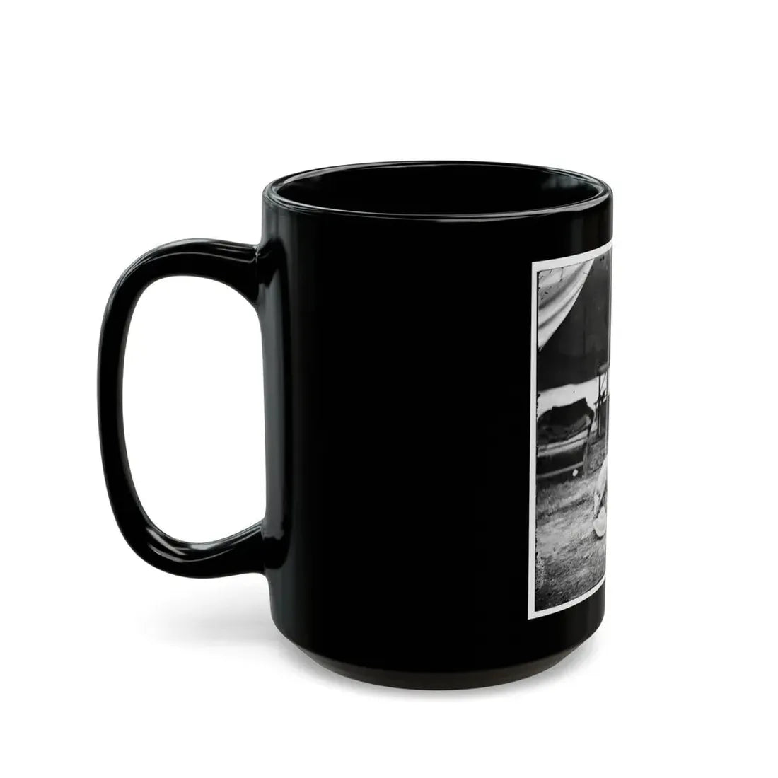 The Peninsula, Va. Lt. George A. Custer With Dog (U.S. Civil War) Black Coffee Mug - Go Mug Yourself