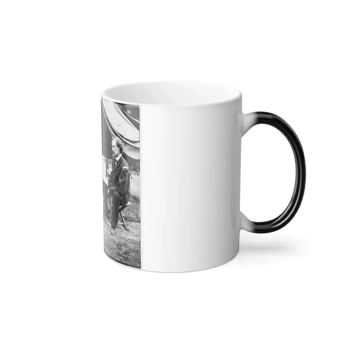 The Peninsula, Va. Lt. George A. Custer With Dog (U.S. Civil War) Color Changing Coffee Mug 11oz - Go Mug Yourself
