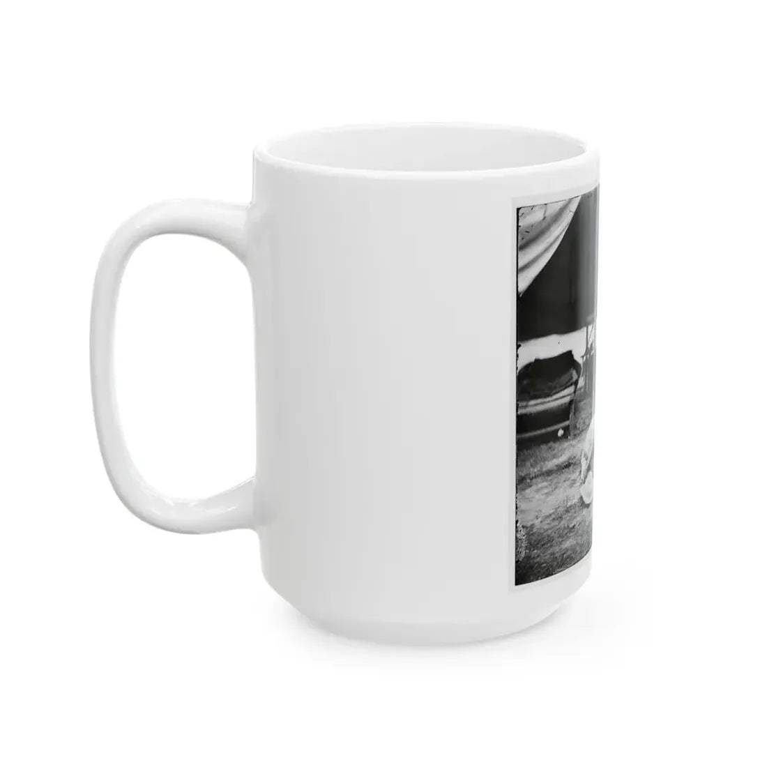 The Peninsula, Va. Lt. George A. Custer With Dog (U.S. Civil War) White Coffee Mug - Go Mug Yourself