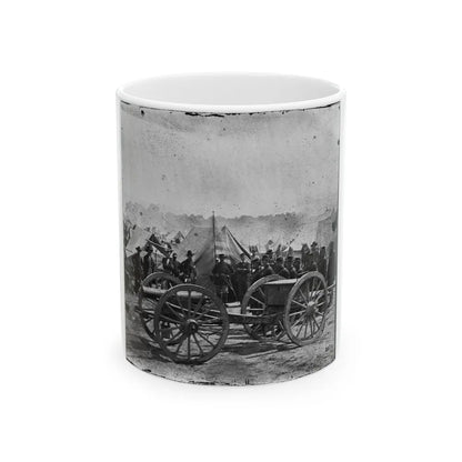 The Peninsula, Va. A 12-Pdr. Howitzer Gun Captured By Butterfield's Brigade Near Hanover Court House, May 27, 1862 (U.S. Civil War) White Coffee Mug-11oz-Go Mug Yourself