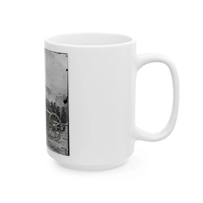 The Peninsula, Va. A 12-Pdr. Howitzer Gun Captured By Butterfield's Brigade Near Hanover Court House, May 27, 1862 (U.S. Civil War) White Coffee Mug-Go Mug Yourself