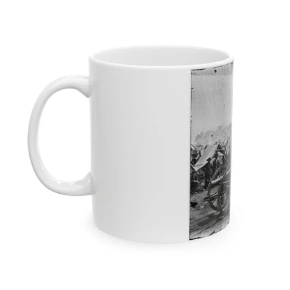 The Peninsula, Va. A 12-Pdr. Howitzer Gun Captured By Butterfield's Brigade Near Hanover Court House, May 27, 1862 (U.S. Civil War) White Coffee Mug-Go Mug Yourself