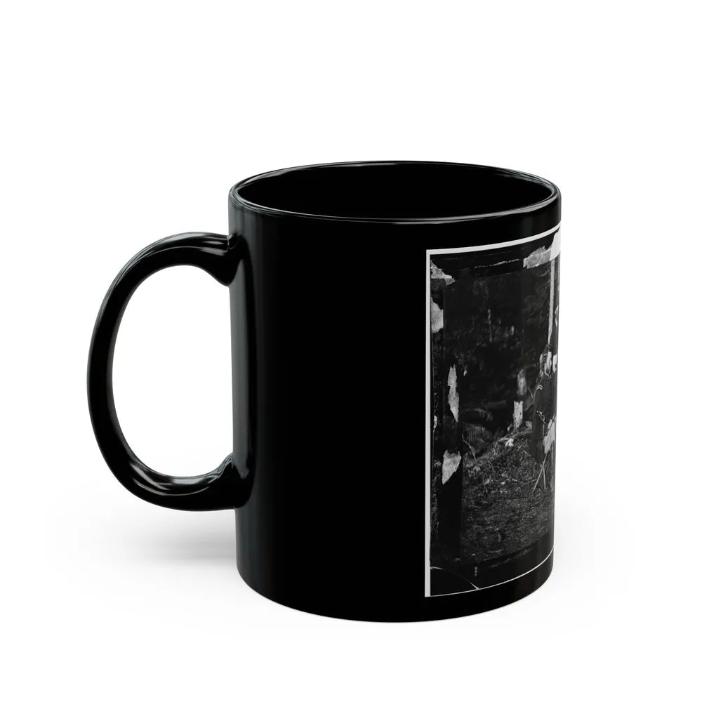 The Peninsula, Va. Lts. George A. Custer, Nicolas Bowen, And William G. Jones (U.S. Civil War) Black Coffee Mug-Go Mug Yourself