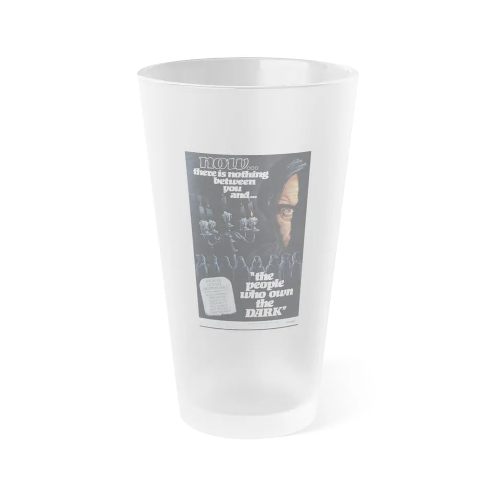 THE PEOPLE WHO OWN THE DARK 1976 Movie Poster - Frosted Pint Glass 16oz-16oz-Frosted-Go Mug Yourself