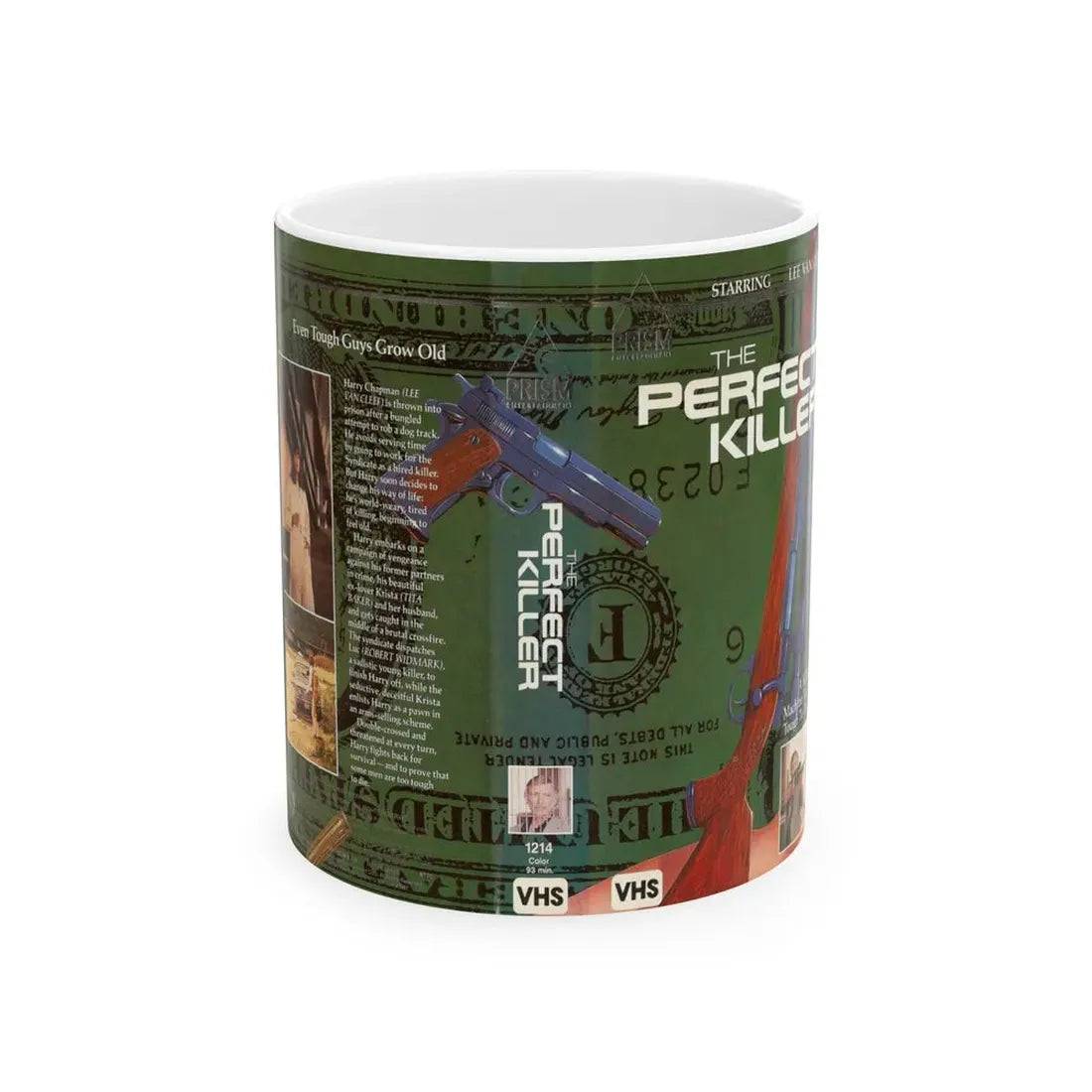 THE PERFECT KILLER (VHS COVER) - White Coffee Mug 11oz - Go Mug Yourself