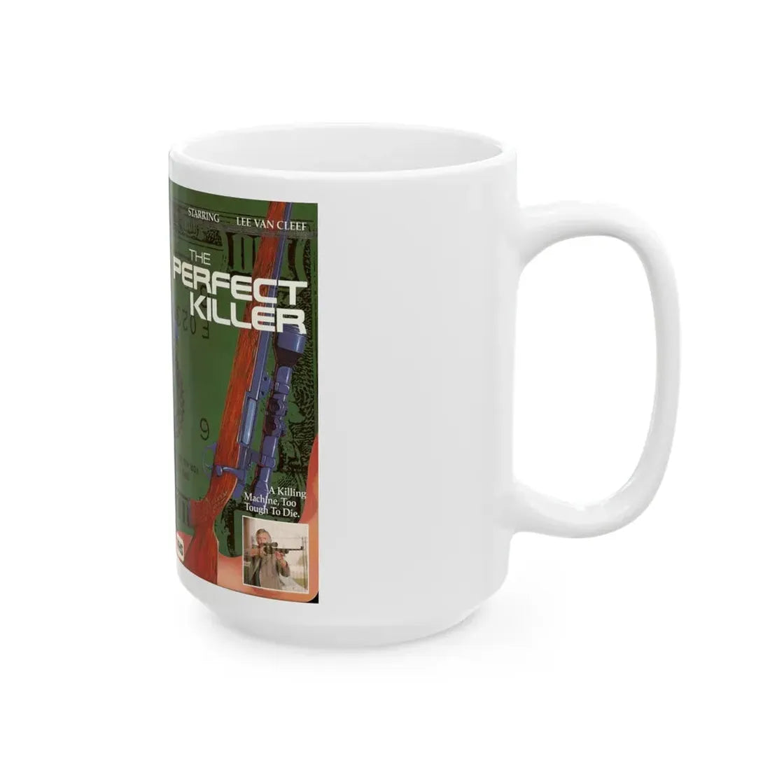 THE PERFECT KILLER (VHS COVER) - White Coffee Mug - Go Mug Yourself
