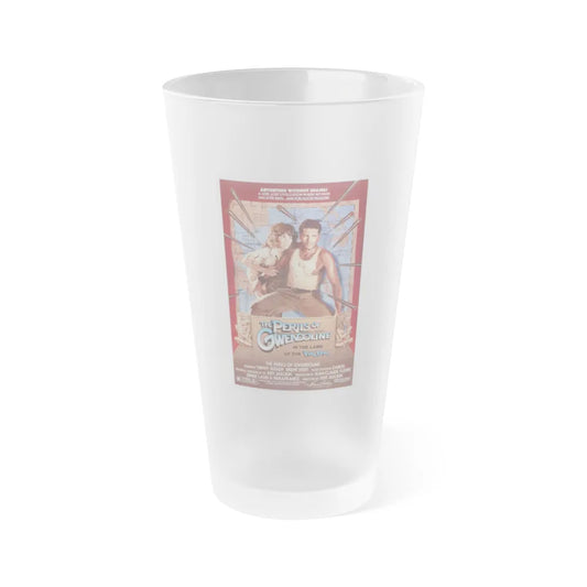 THE PERILS OF GWENDOLINE IN THE LAND OF THE YIK YAK 1984 Movie Poster - Frosted Pint Glass 16oz-16oz-Frosted-Go Mug Yourself