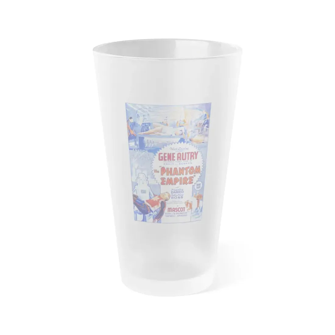 THE PHANTOM EMPIRE 1935 Movie Poster - Frosted Pint Glass 16oz Default Title - Go Mug Yourself