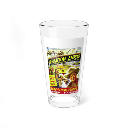 THE PHANTOM EMPIRE (BELGIAN) 1935 Movie Poster - Pint Glass 16oz 16oz - Go Mug Yourself