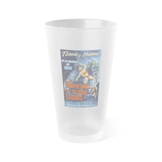 THE PHANTOM FROM 10,000 LEAGUES (ITALIAN) 1955 Movie Poster - Frosted Pint Glass 16oz Default Title - Go Mug Yourself