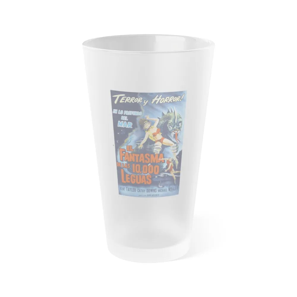 THE PHANTOM FROM 10,000 LEAGUES (ITALIAN) 1955 Movie Poster - Frosted Pint Glass 16oz-Go Mug Yourself