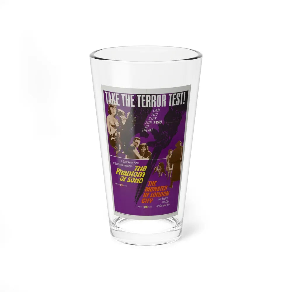 THE PHANTOM OF SOHO + THE MONSTER OF LONDON CITY 1964 Movie Poster - Pint Glass 16oz-16oz-Go Mug Yourself