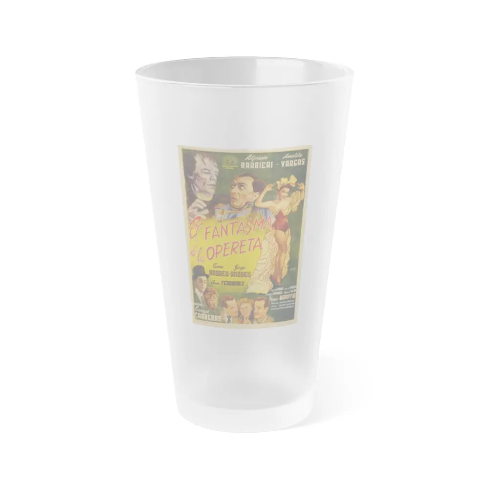 THE PHANTOM OF THE OPERETTA 1960 Movie Poster - Frosted Pint Glass 16oz-Go Mug Yourself