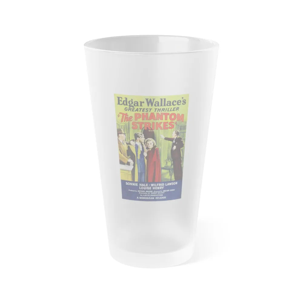 THE PHANTOM STRIKES 1938 Movie Poster - Frosted Pint Glass 16oz-Go Mug Yourself