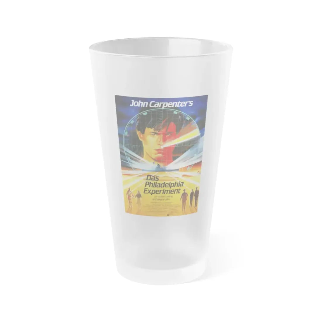 THE PHILADELPHIA EXPERIMENT (GERMAN) 1984 Movie Poster - Frosted Pint Glass 16oz Default Title - Go Mug Yourself