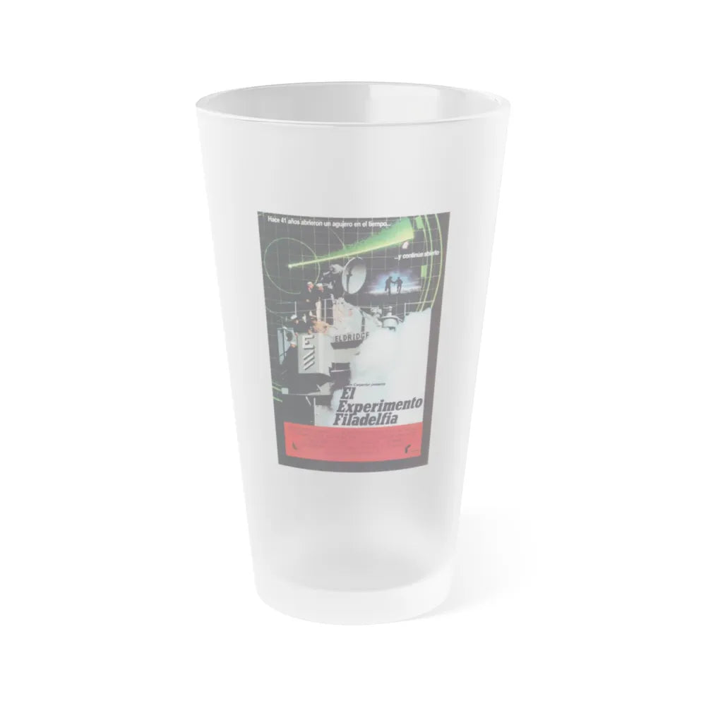 THE PHILADELPHIA EXPERIMENT (SPANISH) 1984 Movie Poster - Frosted Pint Glass 16oz-Go Mug Yourself