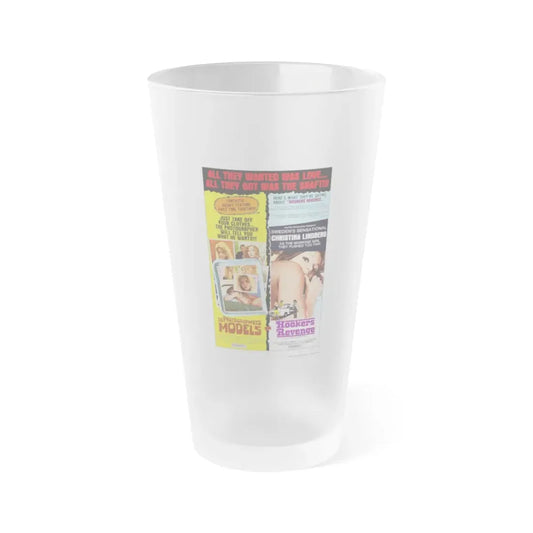 THE PHOTOGRAPHER'S MODELS & HOOKER'S REVENGE (THRILLER A CRUEL PICTURE) 1973 Movie Poster - Frosted Pint Glass 16oz Default Title - Go Mug Yourself