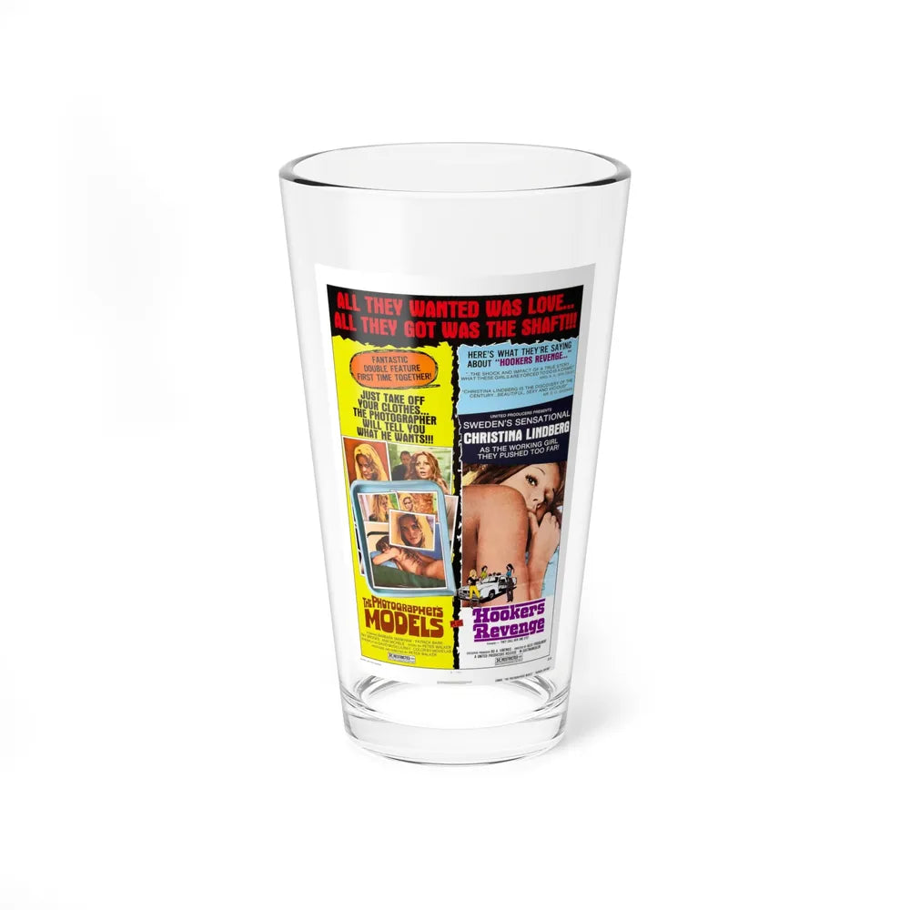 THE PHOTOGRAPHER'S MODELS & HOOKER'S REVENGE (THRILLER A CRUEL PICTURE) 1973 Movie Poster - Pint Glass 16oz-16oz-Go Mug Yourself