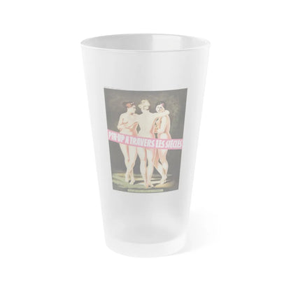 THE PINUPS OVER THE CENTURIES 1981 Movie Poster - Frosted Pint Glass 16oz-16oz-Frosted-Go Mug Yourself