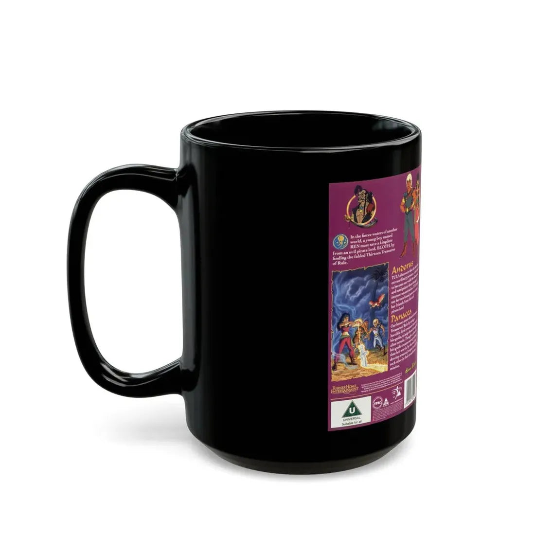 THE PIRATES OF DARK WATER ANDORUS (VHS COVER) - Black Coffee Mug - Go Mug Yourself