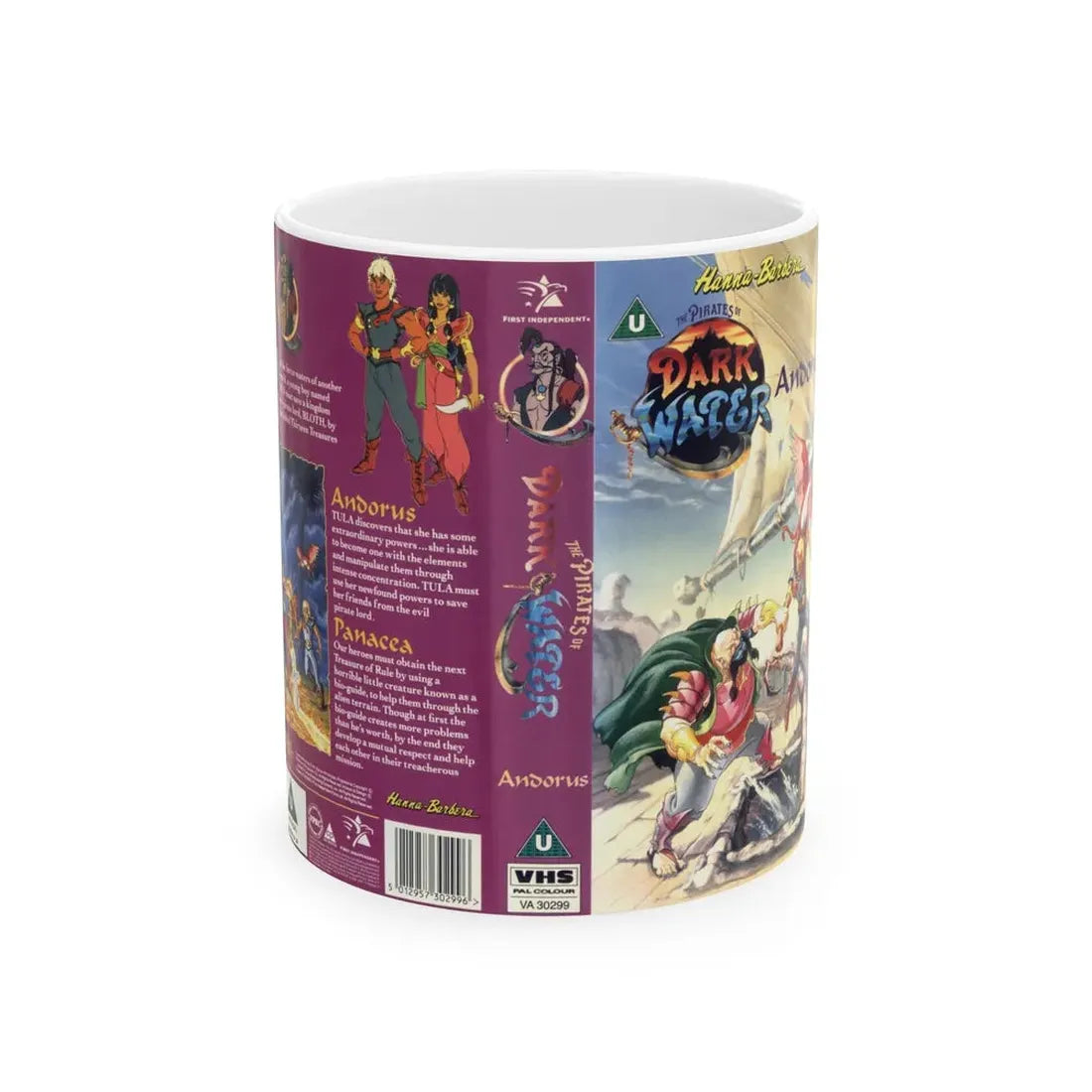 THE PIRATES OF DARK WATER ANDORUS (VHS COVER) - White Coffee Mug 11oz - Go Mug Yourself