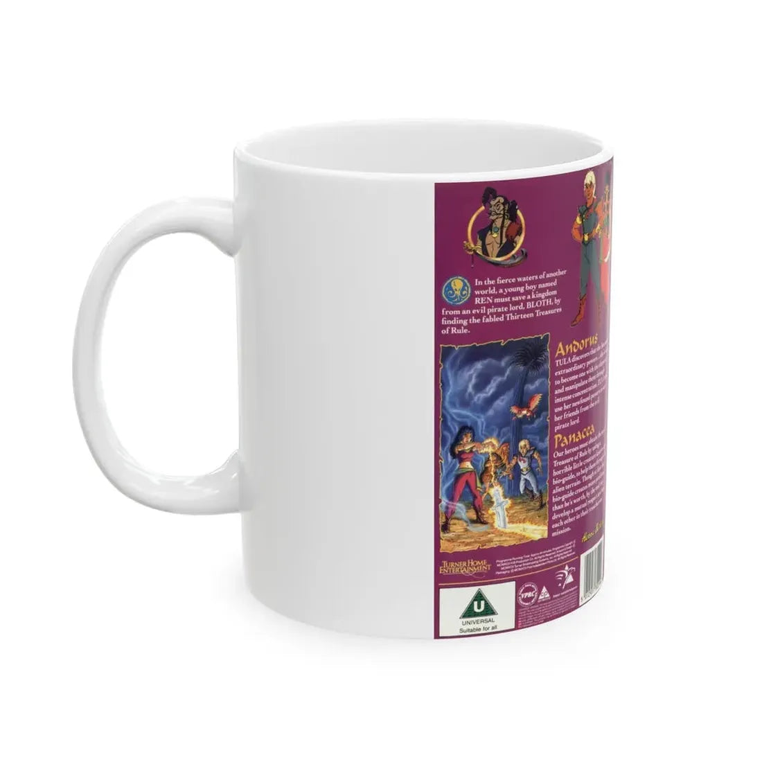 THE PIRATES OF DARK WATER ANDORUS (VHS COVER) - White Coffee Mug - Go Mug Yourself