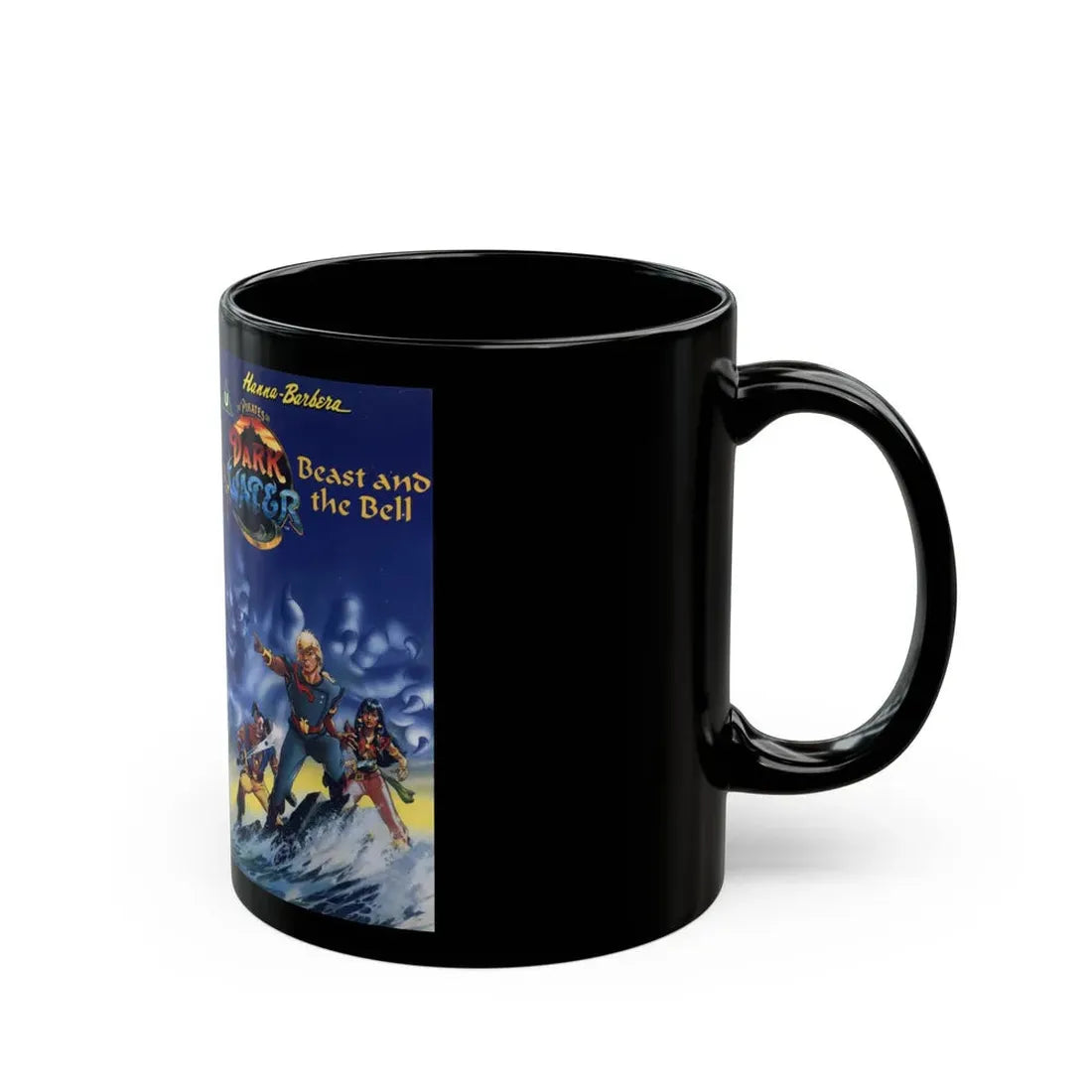 THE PIRATES OF DARK WATER BEAST AND THE BELL (VHS COVER) - Black Coffee Mug - Go Mug Yourself