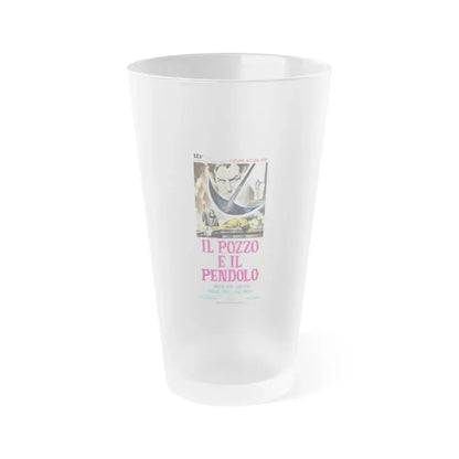 THE PIT AND THE PENDULUM (ITALIAN) 1961 Movie Poster - Frosted Pint Glass 16oz 16oz Frosted - Go Mug Yourself