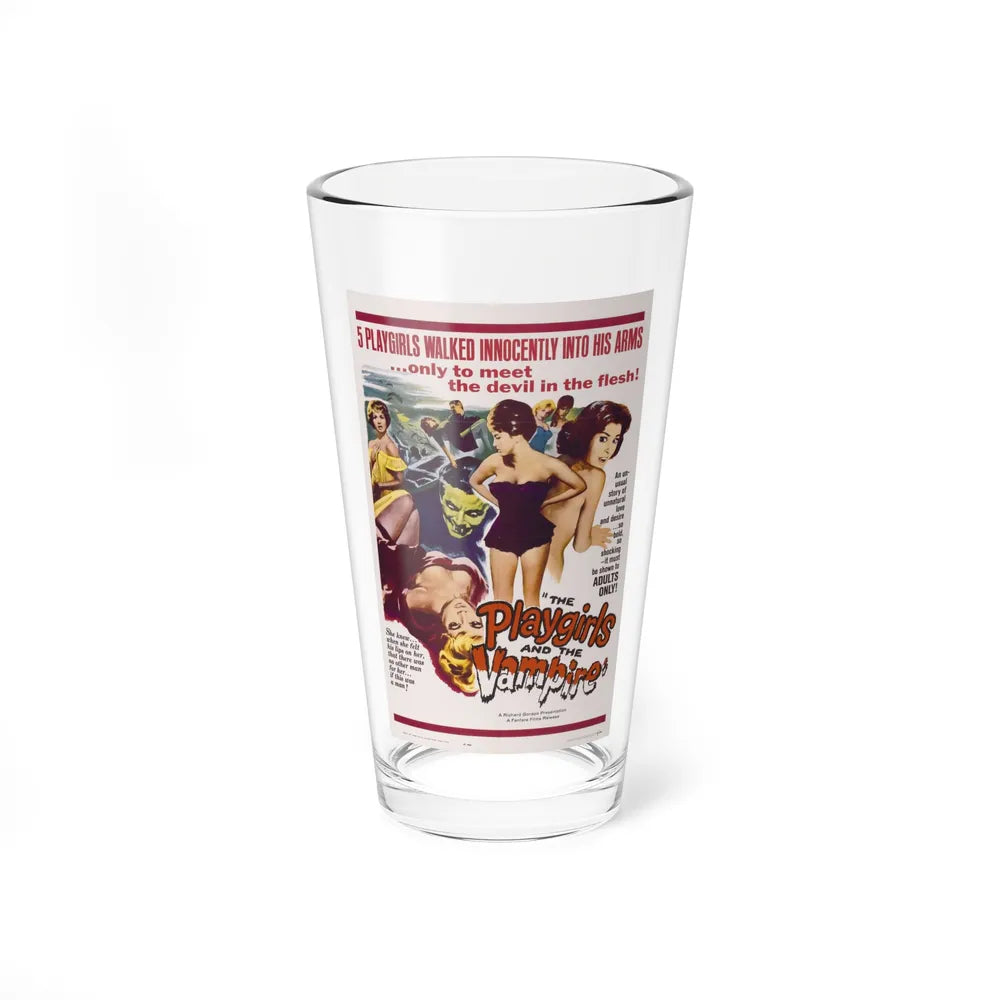 THE PLAYGIRLS AND THE VAMPIRE 1960 Movie Poster - Pint Glass 16oz-16oz-Go Mug Yourself