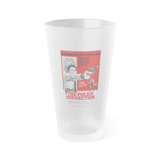 THE POLICE CONNECTION (THE MAD BOMBER) 1973 Movie Poster - Frosted Pint Glass 16oz-Go Mug Yourself