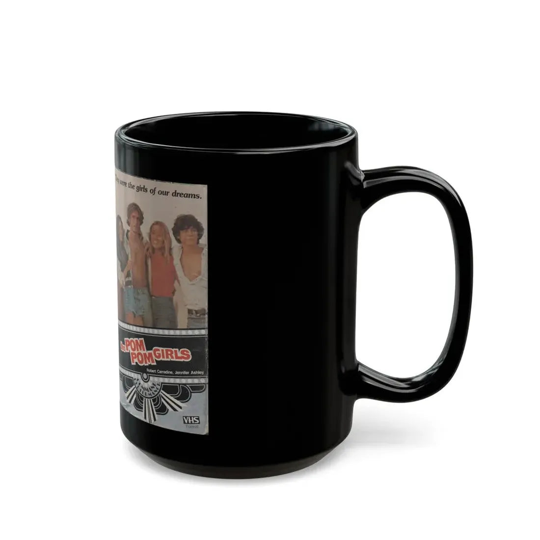 THE POM POM GIRLS (VHS COVER) - Black Coffee Mug - Go Mug Yourself