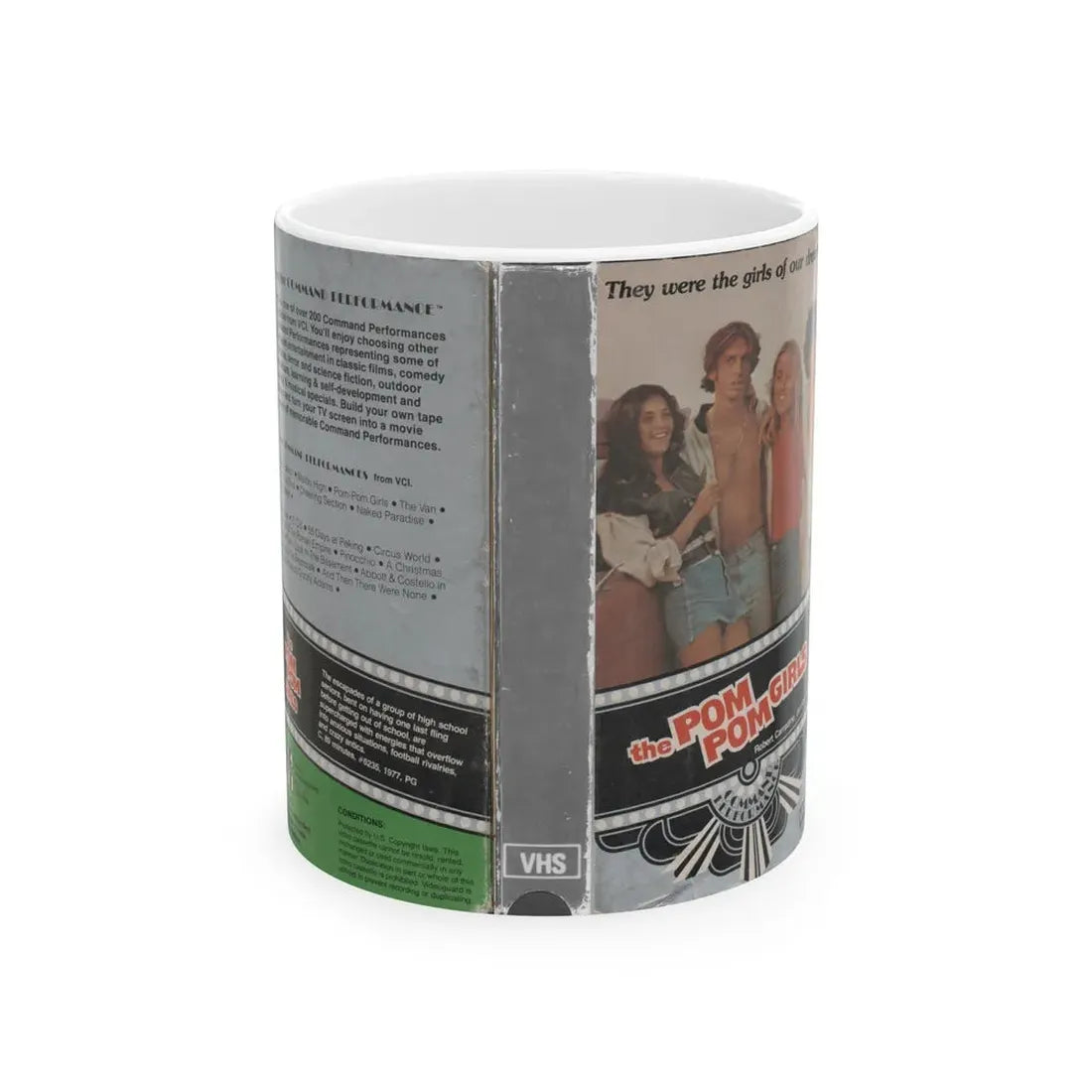 THE POM POM GIRLS (VHS COVER) - White Coffee Mug 11oz - Go Mug Yourself