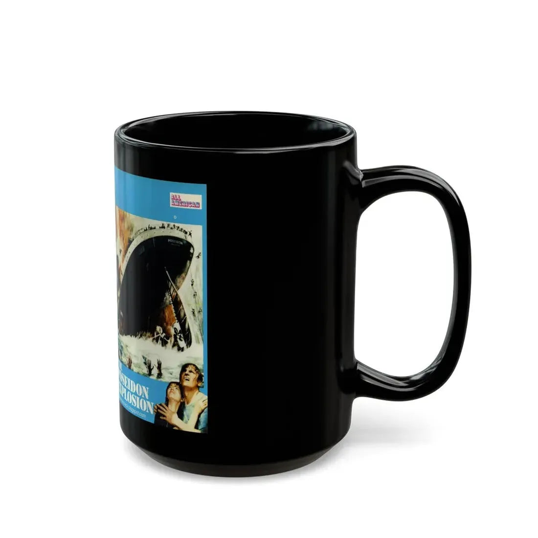 THE POSEIDON EXPLOSION (VHS COVER) - Black Coffee Mug - Go Mug Yourself