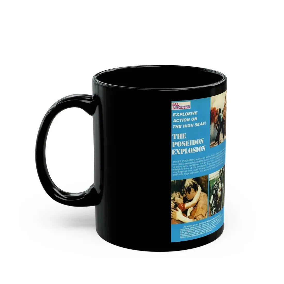 THE POSEIDON EXPLOSION (VHS COVER) - Black Coffee Mug - Go Mug Yourself