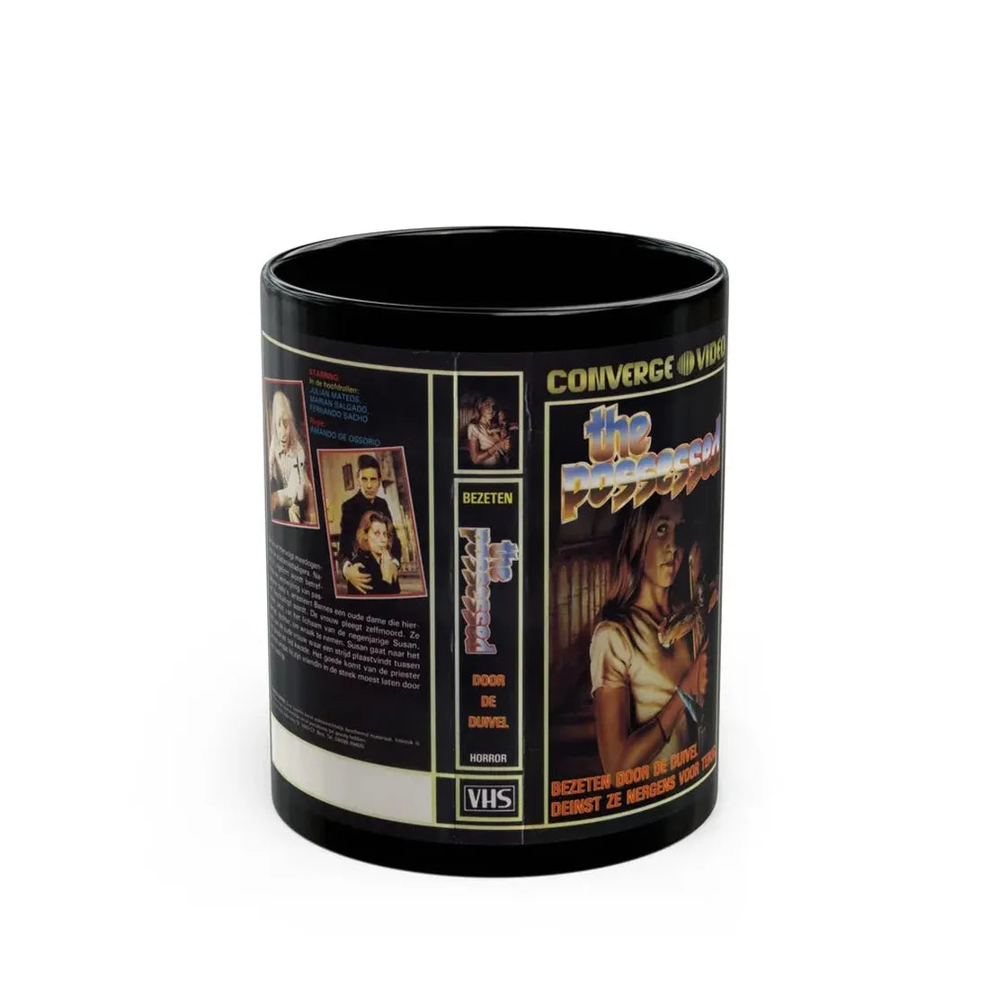THE POSSESSED CONVERGE VIDEO (VHS COVER) - Black Coffee Mug 11oz - Go Mug Yourself