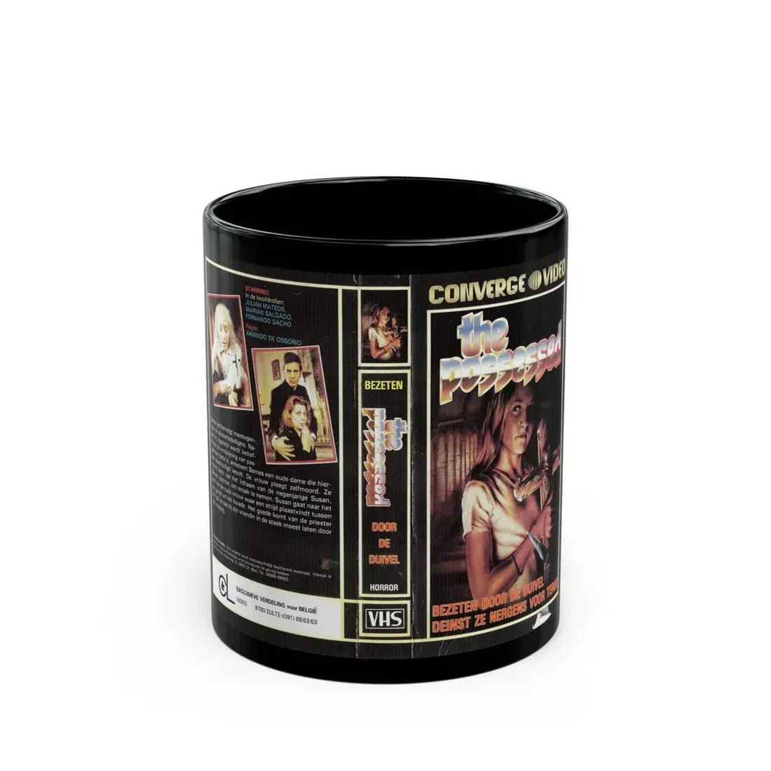 THE POSSESSED GERMAN (VHS COVER) - Black Coffee Mug 11oz - Go Mug Yourself
