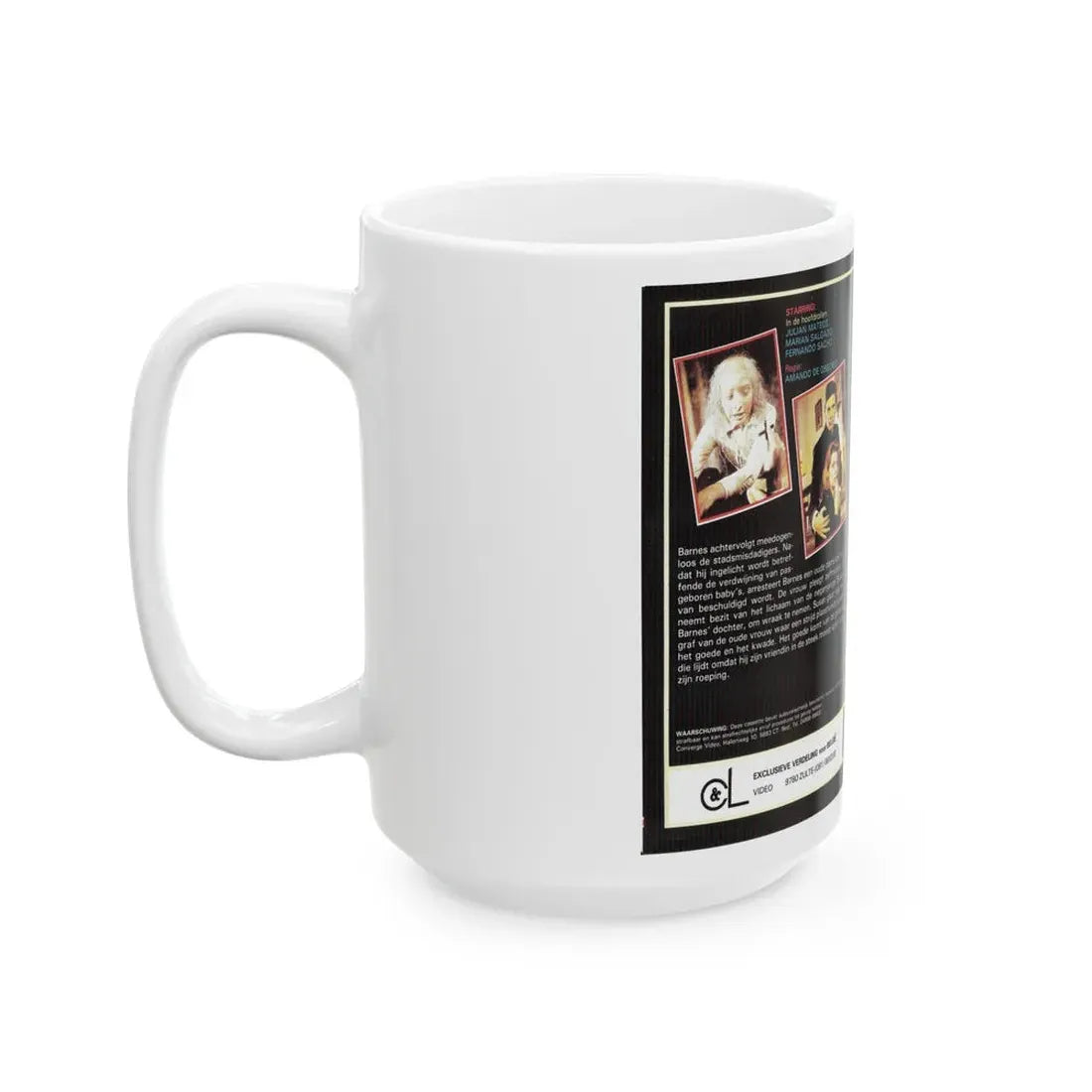 THE POSSESSED GERMAN (VHS COVER) - White Coffee Mug - Go Mug Yourself
