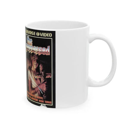 THE POSSESSED GERMAN (VHS COVER) - White Coffee Mug - Go Mug Yourself