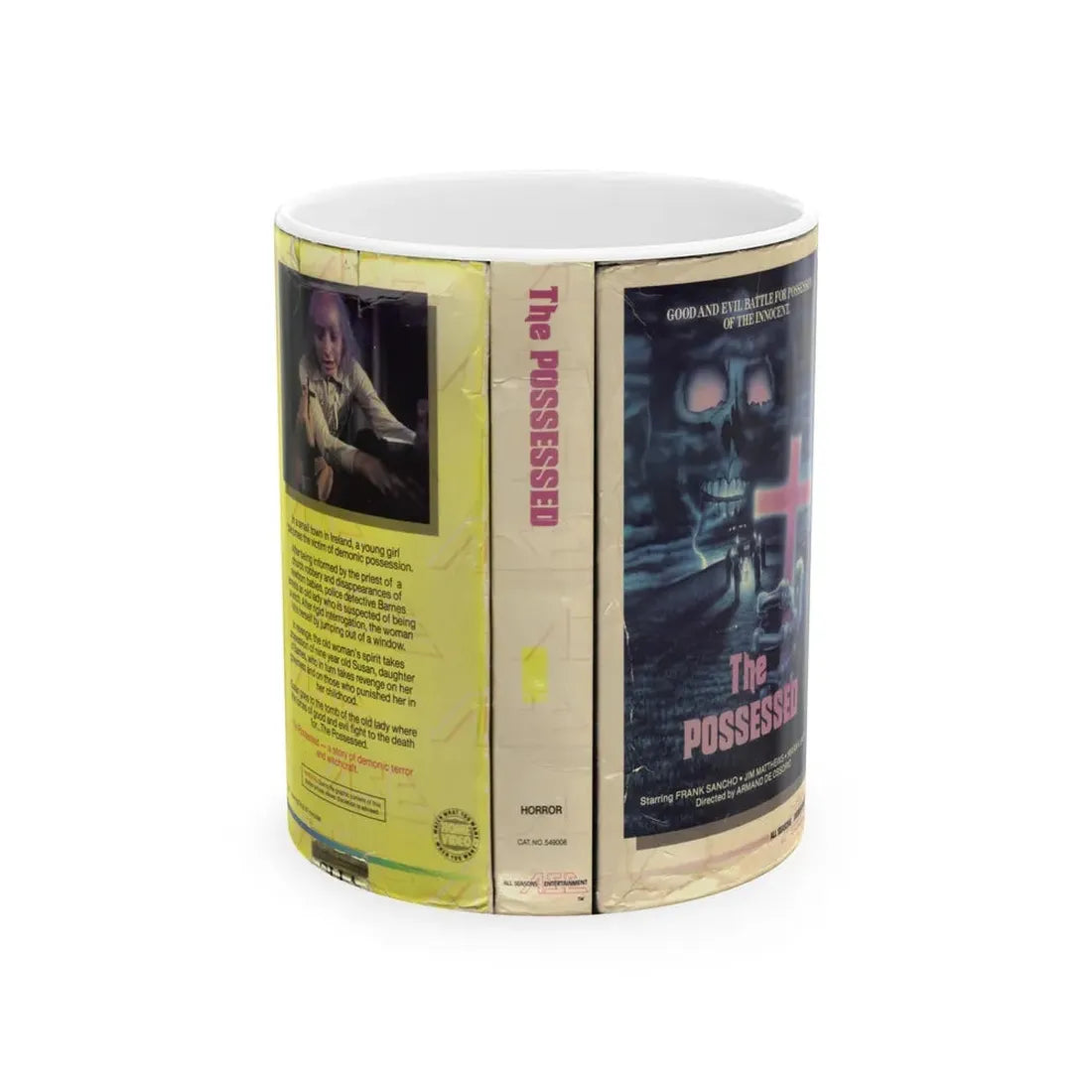 THE POSSESSED (VHS COVER) - White Coffee Mug 11oz - Go Mug Yourself