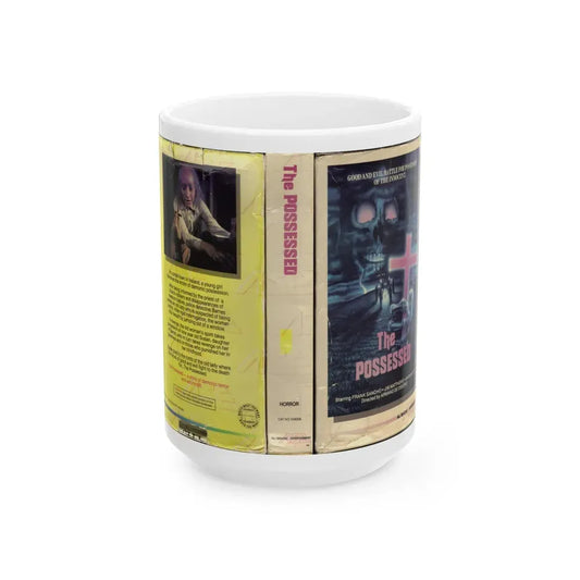 THE POSSESSED (VHS COVER) - White Coffee Mug 15oz - Go Mug Yourself