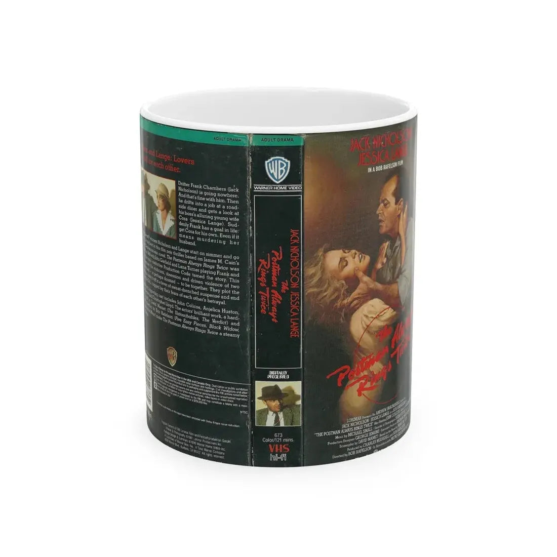 THE POSTMAN ALWAYS RINGS TWICE (VHS COVER) - White Coffee Mug 11oz - Go Mug Yourself
