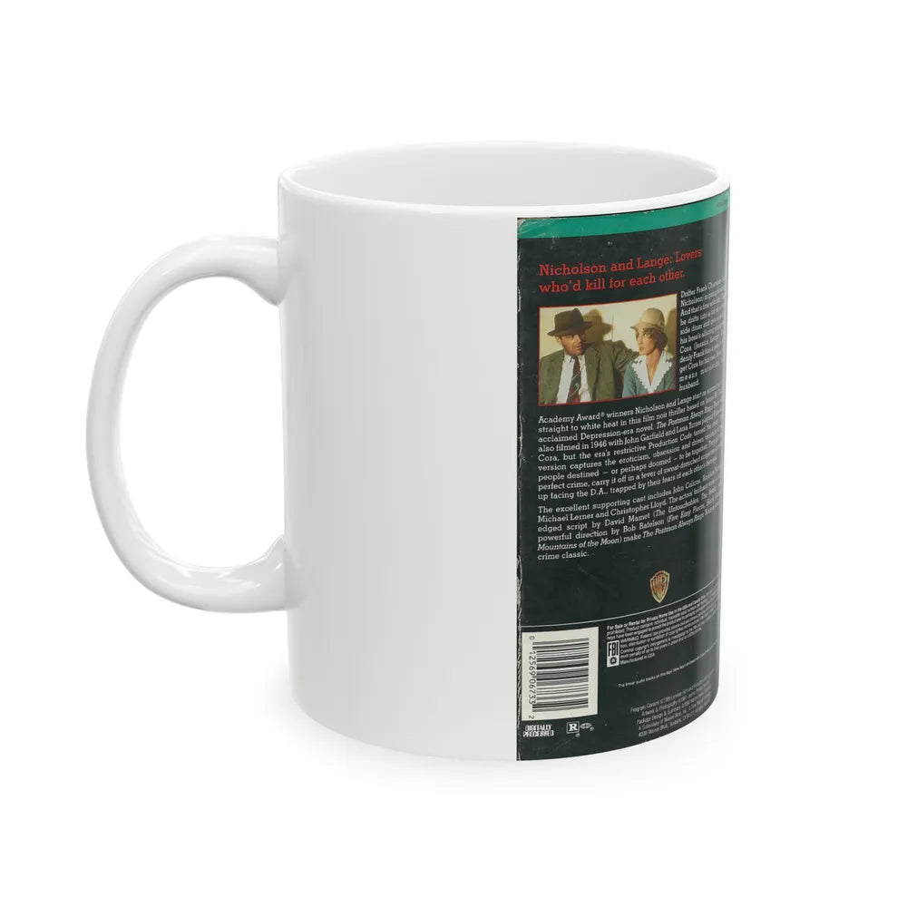 THE POSTMAN ALWAYS RINGS TWICE (VHS COVER) - White Coffee Mug-Go Mug Yourself