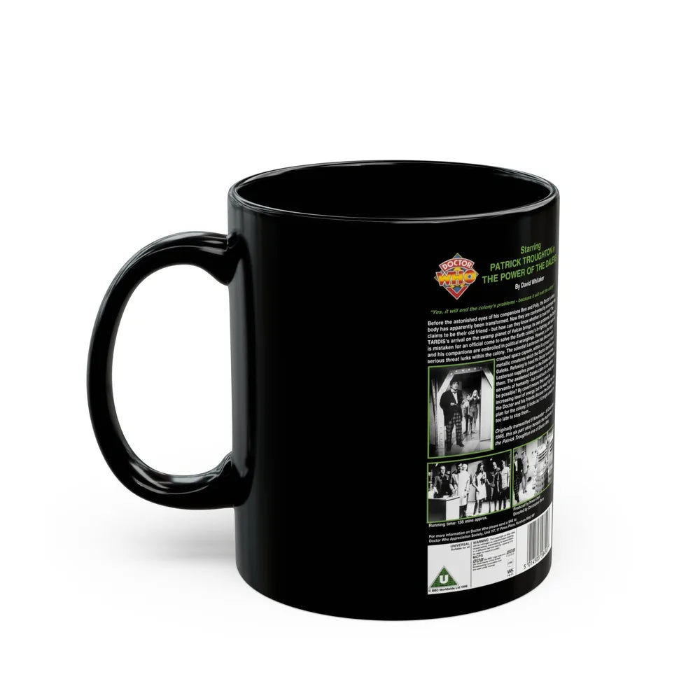 THE POWER OF THE DALEKS (VHS COVER) - Black Coffee Mug-Go Mug Yourself