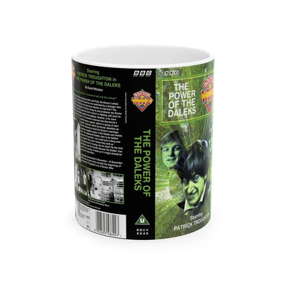 THE POWER OF THE DALEKS (VHS COVER) - White Coffee Mug 11oz - Go Mug Yourself