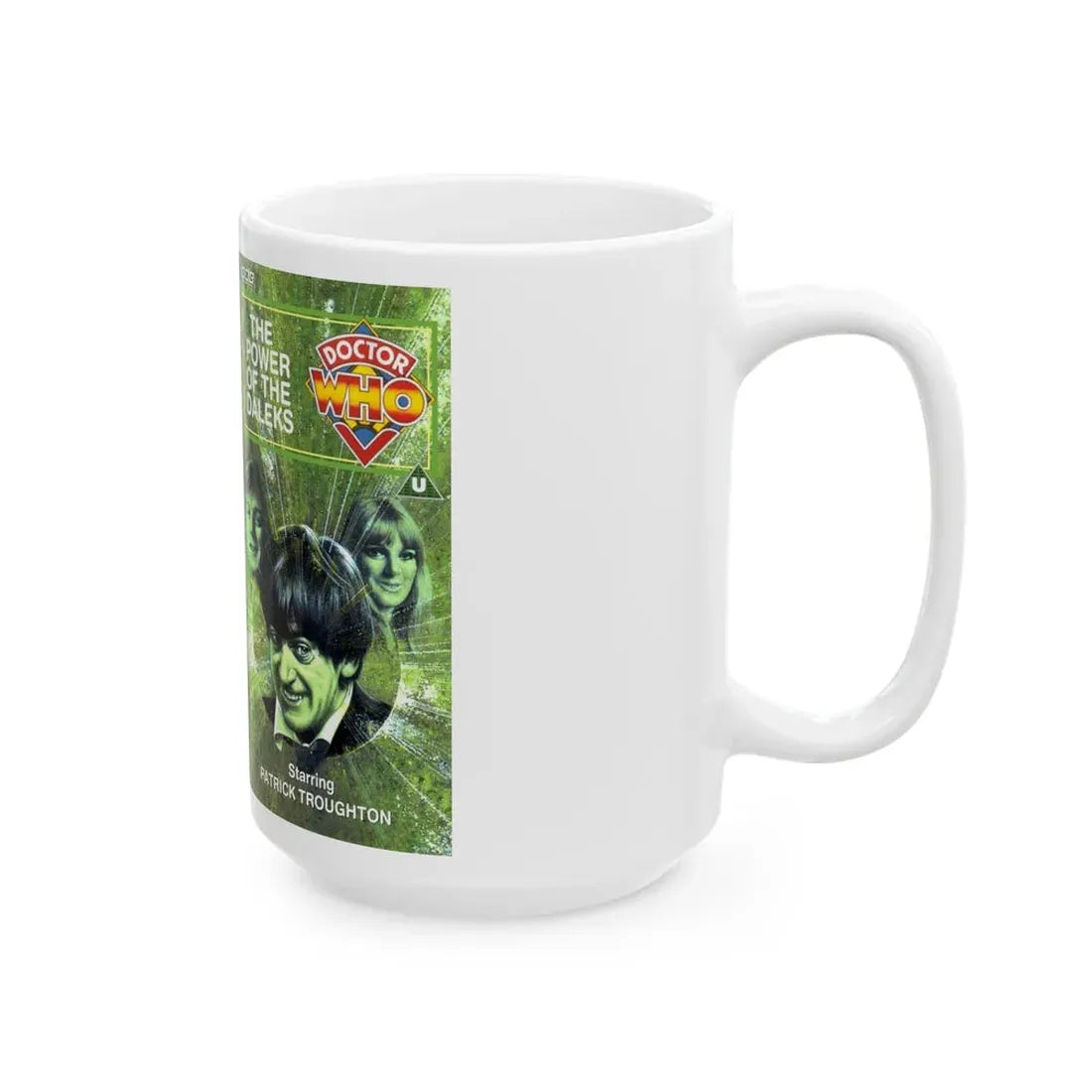 THE POWER OF THE DALEKS (VHS COVER) - White Coffee Mug - Go Mug Yourself