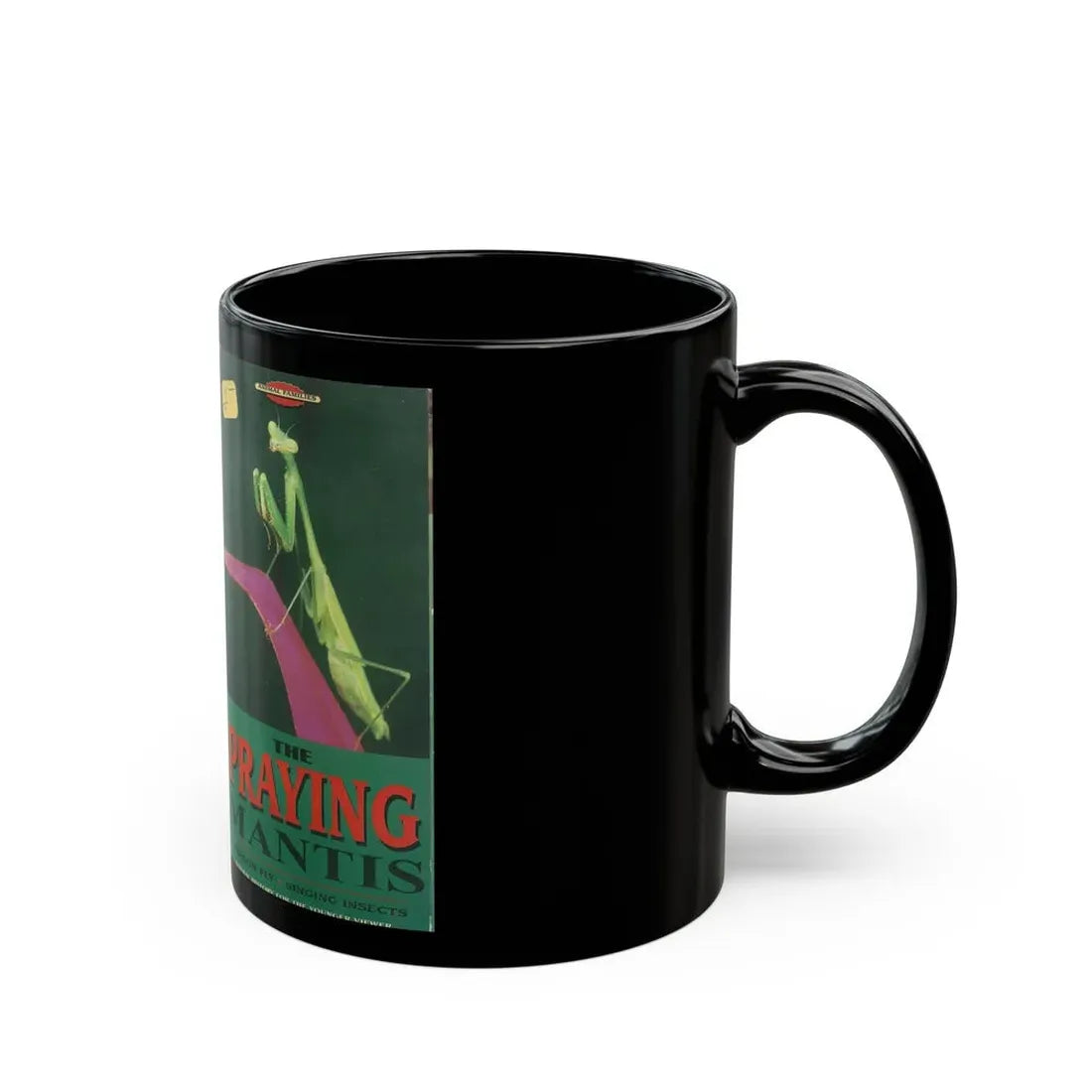 THE PRAYING MANTIS (VHS COVER) - Black Coffee Mug - Go Mug Yourself