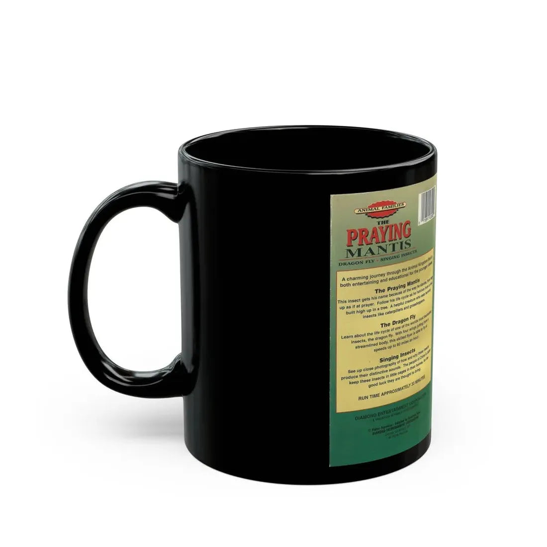THE PRAYING MANTIS (VHS COVER) - Black Coffee Mug - Go Mug Yourself