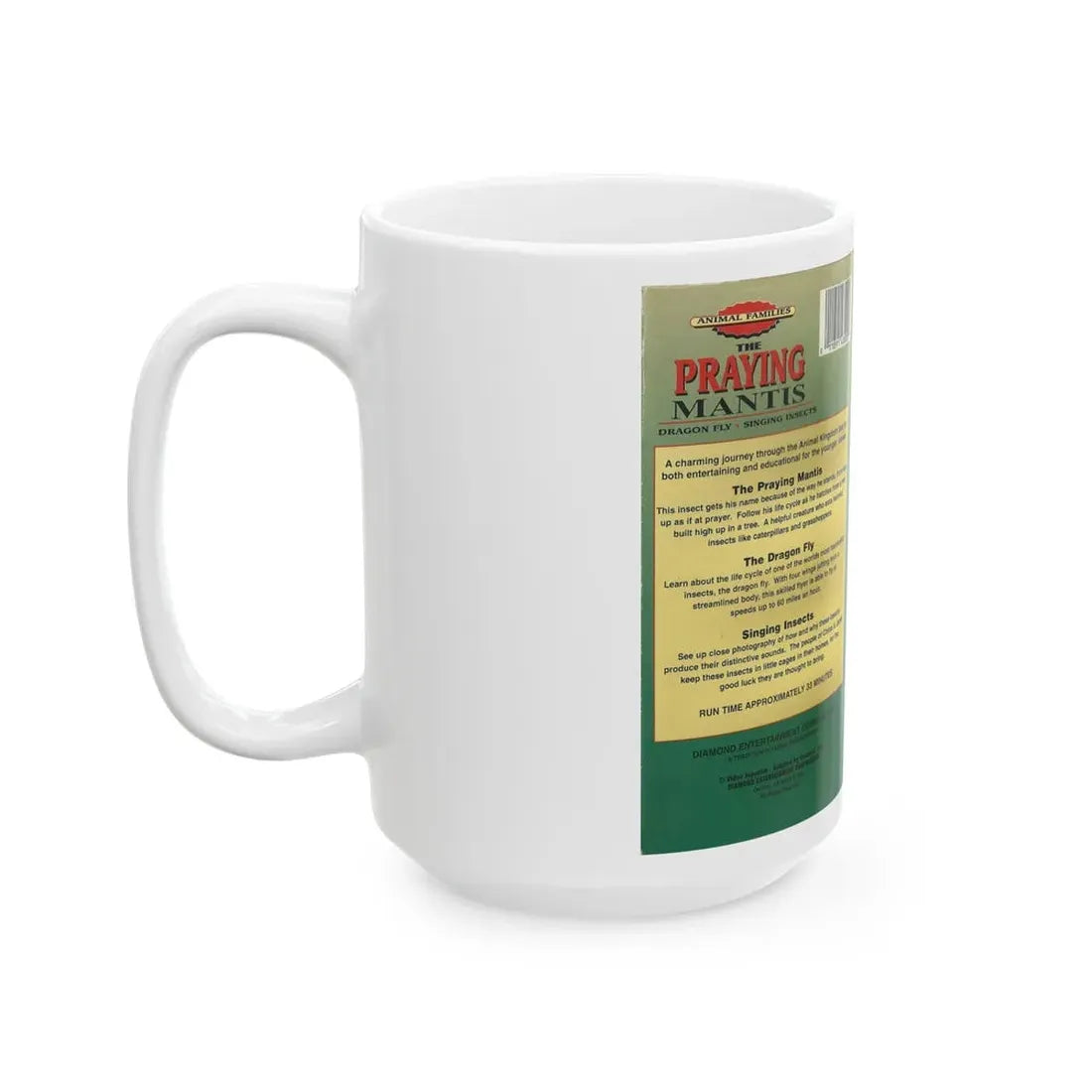 THE PRAYING MANTIS (VHS COVER) - White Coffee Mug - Go Mug Yourself
