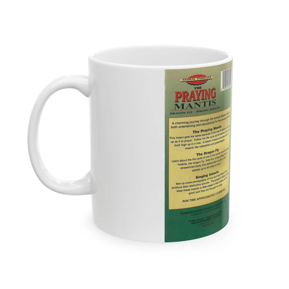 THE PRAYING MANTIS (VHS COVER) - White Coffee Mug-Go Mug Yourself